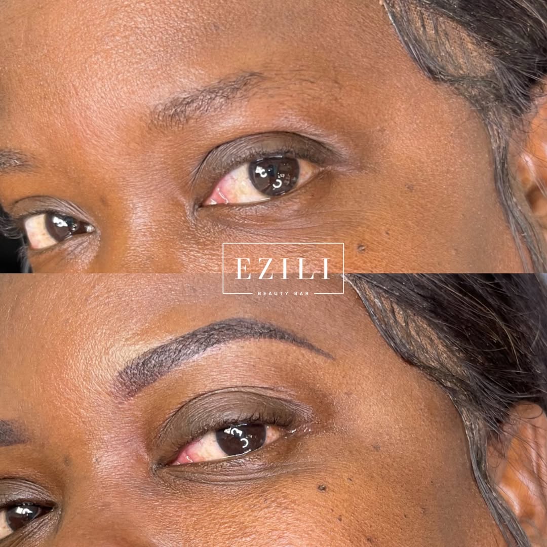 Microblading before and after